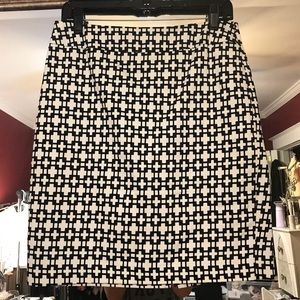 B&W Pencil Skirt